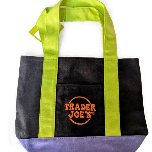 Handbags - Trader Joe's Mini Canvas Tote Bag Fall Limited Edition NWT